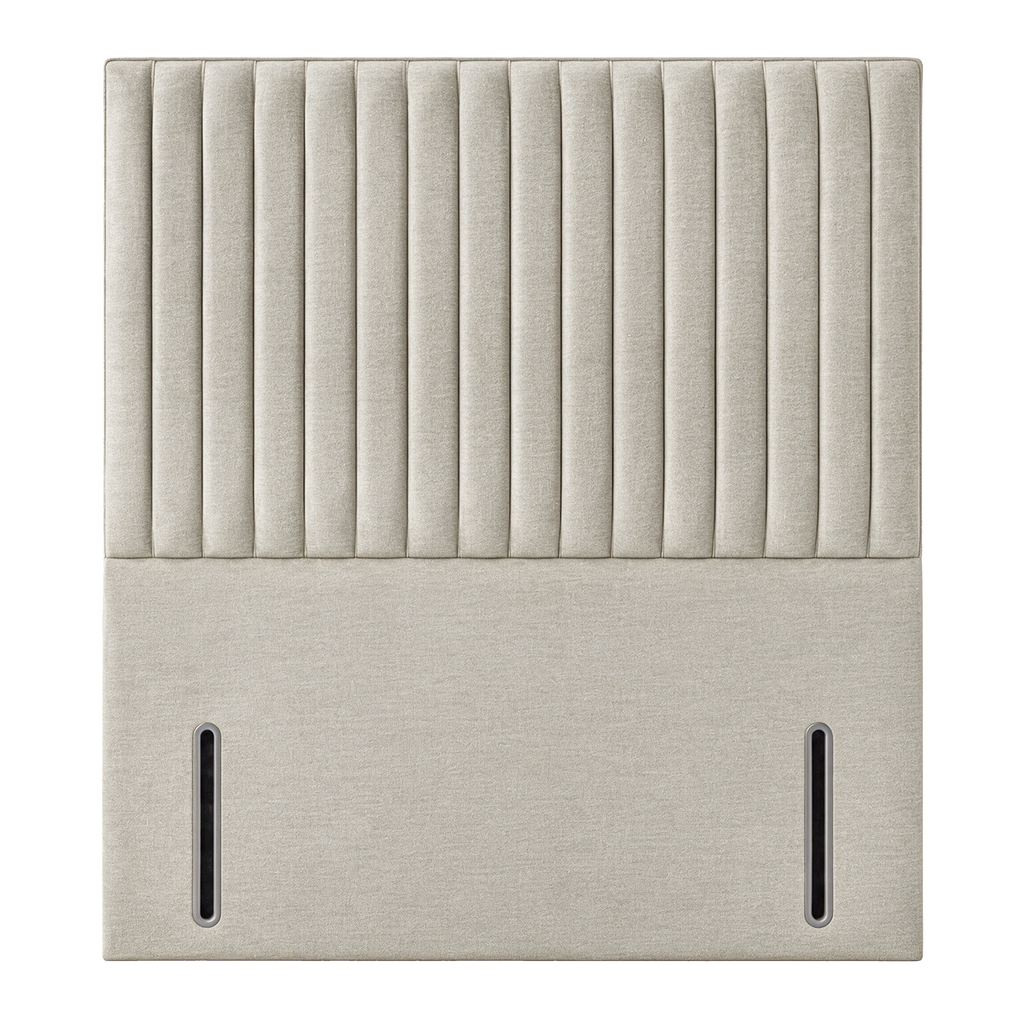 Flute upholstered headboard – front view