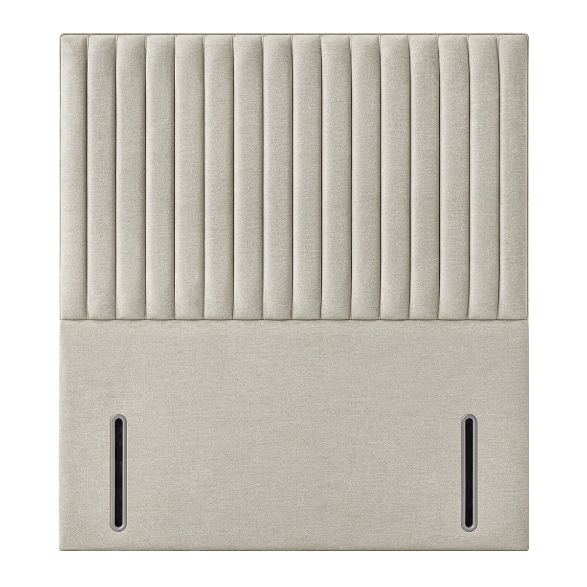 Flute upholstered headboard – front view