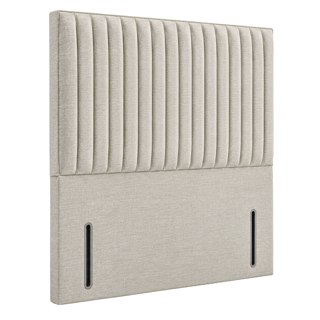 Flute upholstered headboard – angled view