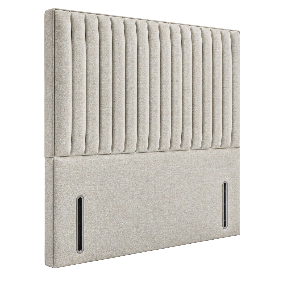 Flute upholstered headboard – side angle view